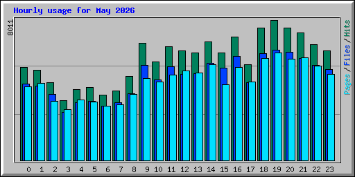 Hourly usage for May 2026