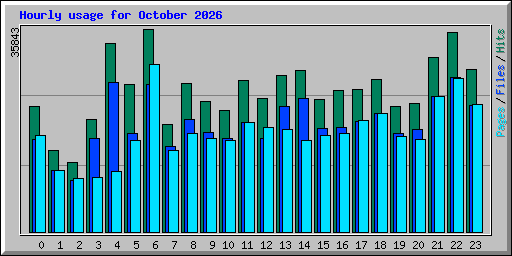 Hourly usage for October 2026